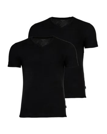 Set de tricouri slim fit - 2 piese, Negru