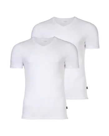 Set de tricouri slim fit - 2 piese, Alb