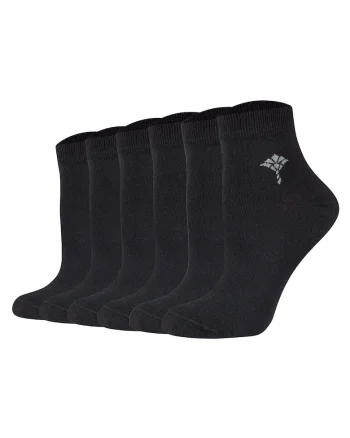 Set de sosete scurte din amestec de bumbac - 6 perechi, Negru