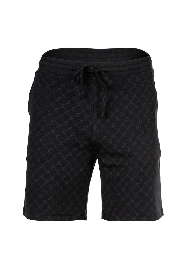 Pantaloni sport scurti cu snur, Negru