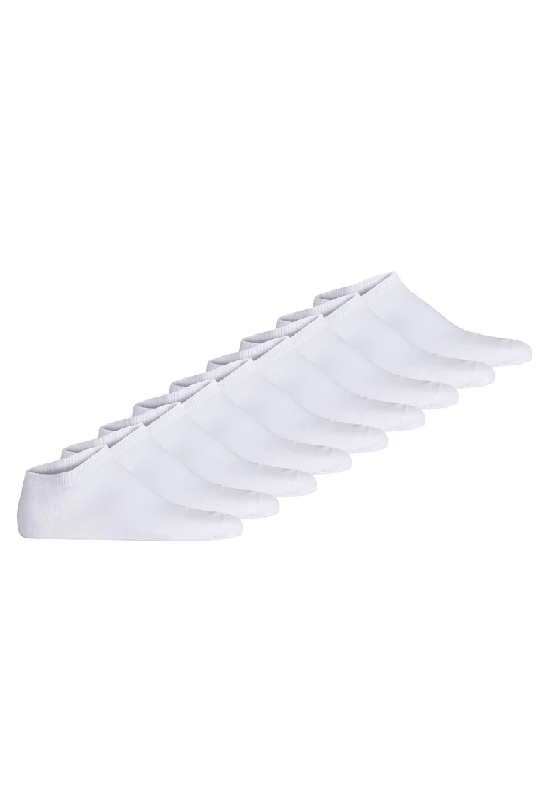 Set de sosete unisex din amestec de bumbac - 9 perechi, Alb