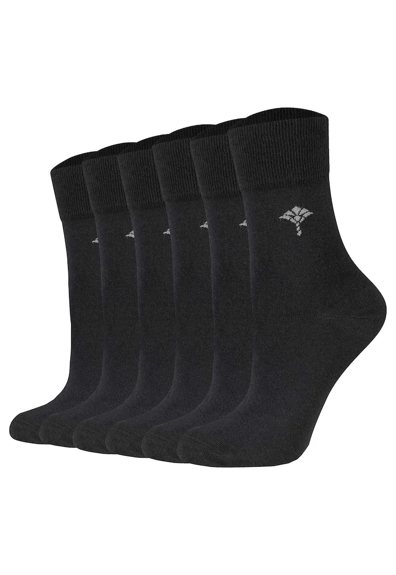 Set de sosete din amestec de bumbac - 6 perechi, Negru