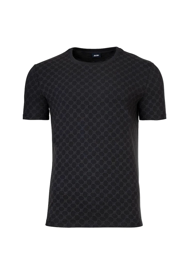 Tricou regular fit cu decolteu rotund, Negru