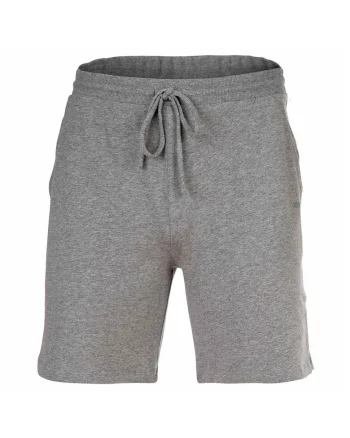 Pantaloni scurti din amestec de bumbac cu snur, Gri