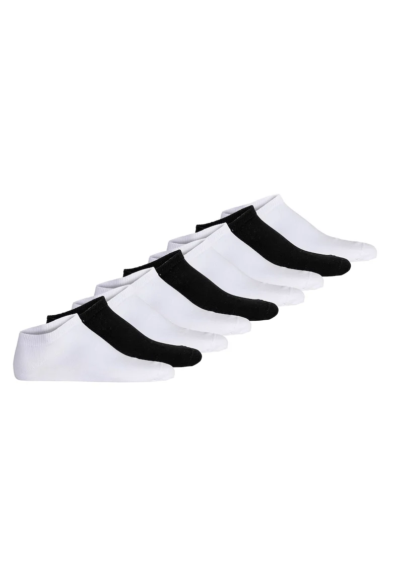 Set de sosete unisex din amestec de bumbac - 9 perechi, Alb/Negru