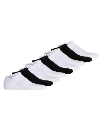 Set de sosete unisex din amestec de bumbac - 9 perechi, Alb/Negru