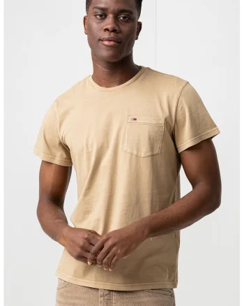 Tricou slim-fit cu decolteu la baza gatului