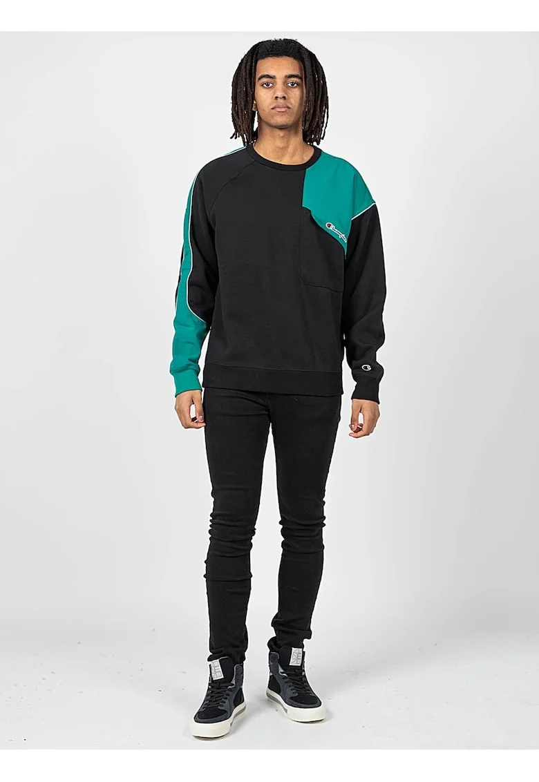 Bluzon cu model color block,