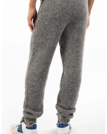 Pantaloni din lana cu snur in talie,