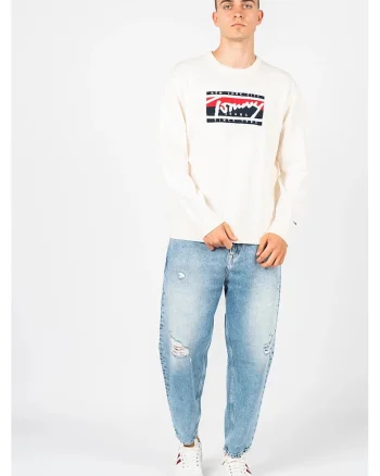Bluza de trening cu detaliu logo,
