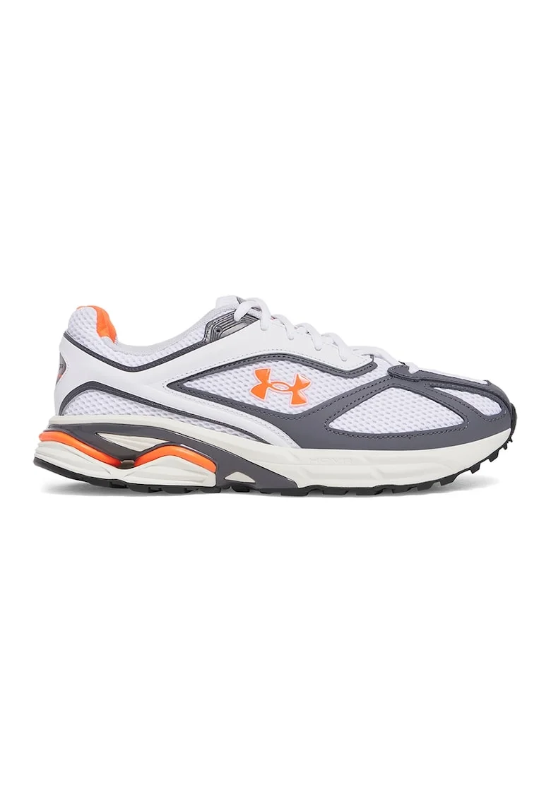Pantofi cu insertii din piele HOVR Apparition, Alb/Gri/Portocaliu mandarina