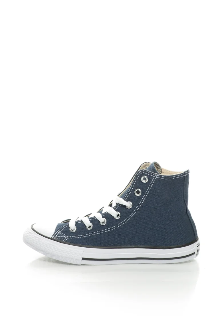 Pantofi sport mid-high cu logo , Albastru marin, Bleumarin