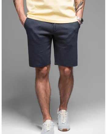 Pantaloni scurti cu snur, Bleumarin