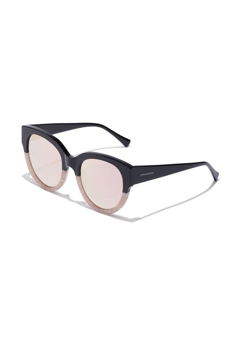 Ochelari de soare cat-eye, Negru/Bej