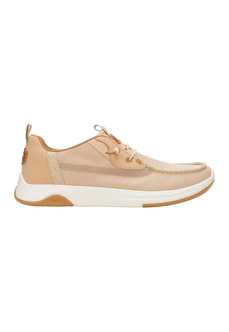 Pantofi sport cu detalii logo, Maro deschis