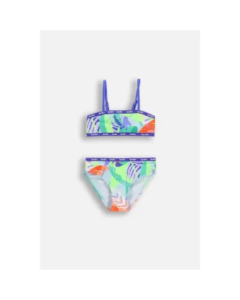 Costum de baie din doua piese cu bretele ajustabile