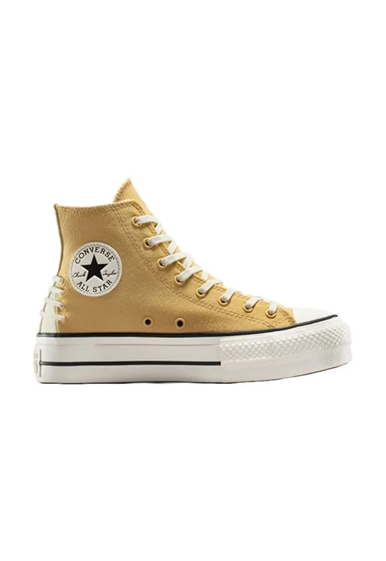 Tenisi unisex  Chuck Taylor All Star Lift Platform Crafted Laces, Bej