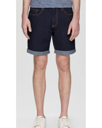 Q/S by s.Oliver Pantaloni scurti de blug barbati, John cu talie medie si croiala Regular Fit, Indigo, Albastru indigo
