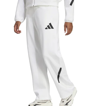Pantaloni de trening lejeri cu buzunare cu fermoar Z.N.E. Bar, Alb/Negru stins