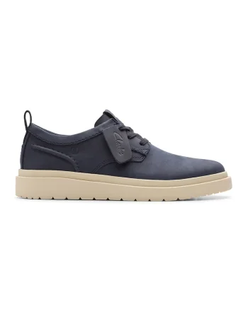 Pantofi sport de piele cu sireturi, Bleumarin