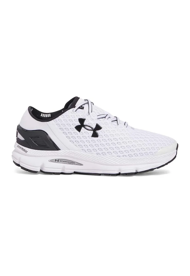 Pantofi sport cu logo UA Speedform Gemini, Alb/Negru