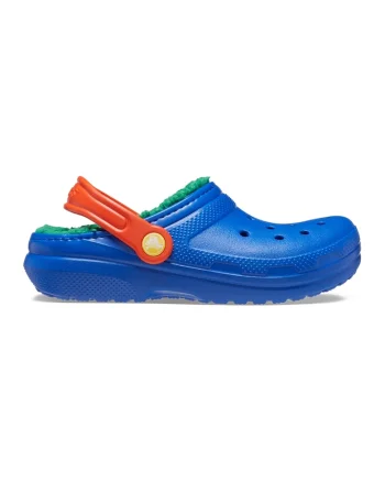 Saboti slingback uni cu captuseala, Portocaliu/Albastru inchis