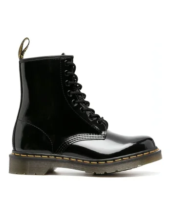 Ghete dama,  cizme militare, piele naturala, negru