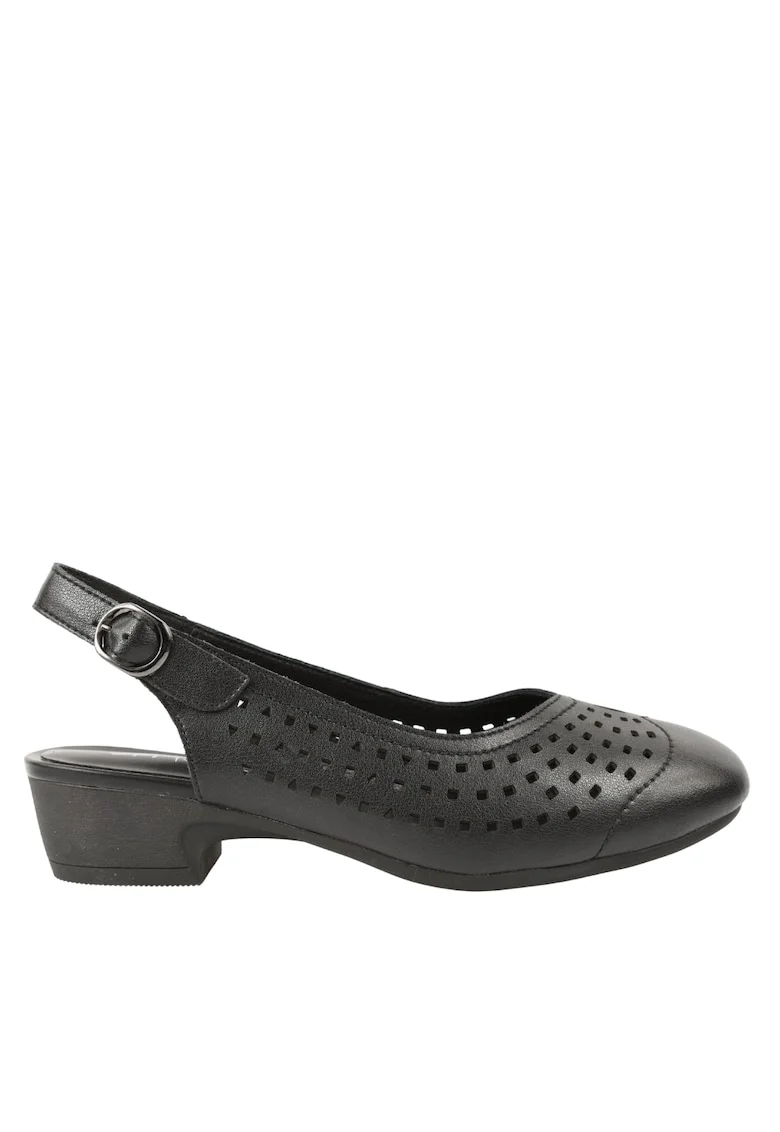 Sandale casual, dama,  X460018A negru, piele naturala