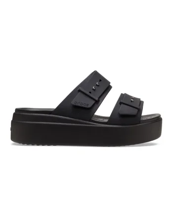 Papuci wedge de cauciuc Brooklyn2, Negru