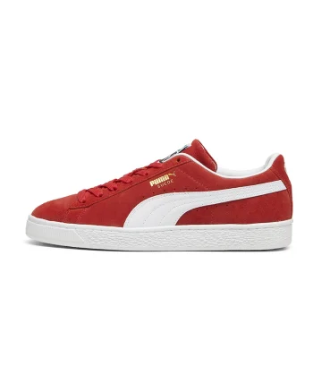 Pantofi sport Classic de piele intoarsa cu garnituri de piele ecologica, Rosu vermillion