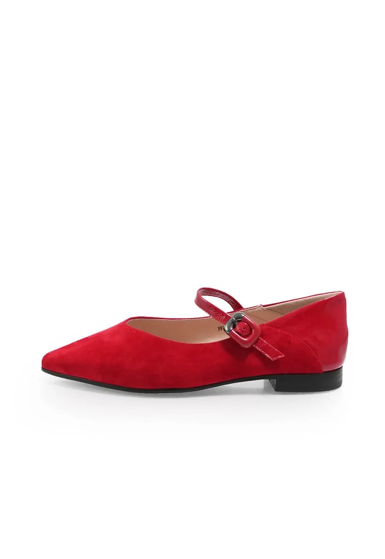 Pantofi Casual  2601454 din piele naturala Rosu 36, Rosu