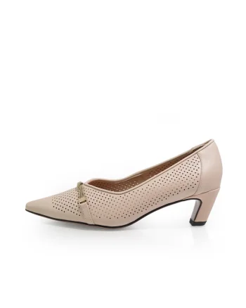 Pantofi dama  2613005 din piele naturala Bej 36, Bej