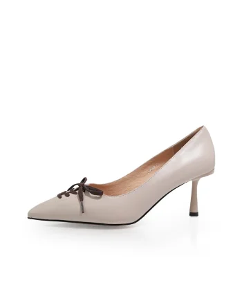 Pantofi Eleganti  2602600 din piele naturala Bej 36, Bej