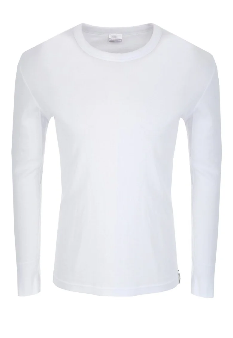Tricou barbatesc  Classic cu maneca lunga alb,