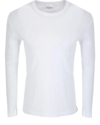 Tricou barbatesc  Classic cu maneca lunga alb,