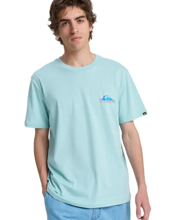 Tricou regular fit cu imprimeu tropical Barrel Paradise, Galben/Albastru aquamarin/Maro taupe