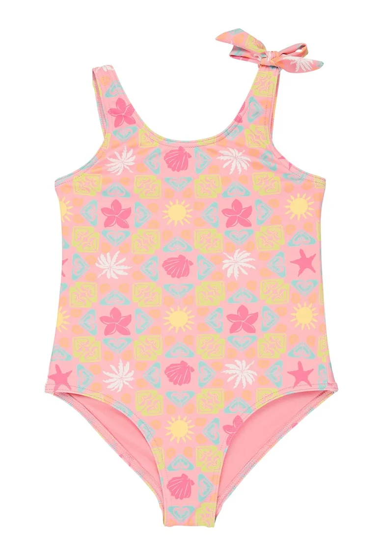 Costum de baie intreg Check One, Galben/Roz/Albastru