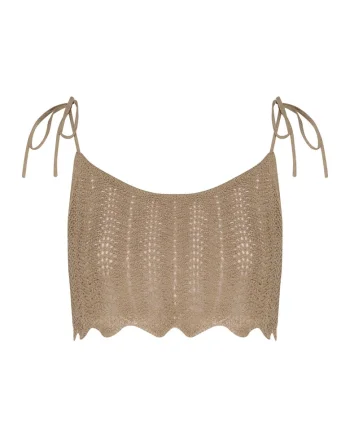 Top dama Spiaggia  Bej deschis, Bej deschis melange