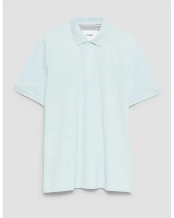 Tricou uni de bumbac, Albastru deschis