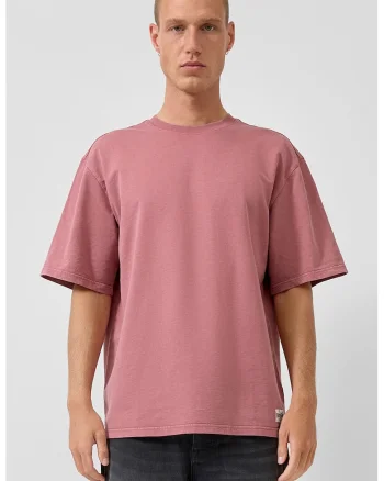 Tricou lejer din bumbac, Roz inchis