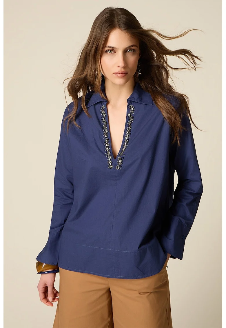 Bluza cu cristale, Bleumarin