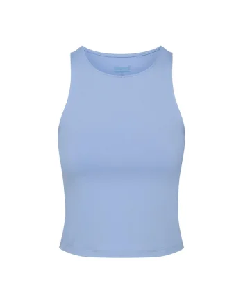 Top fara maneci Midrise  Albastru deschis, Albastru deschis