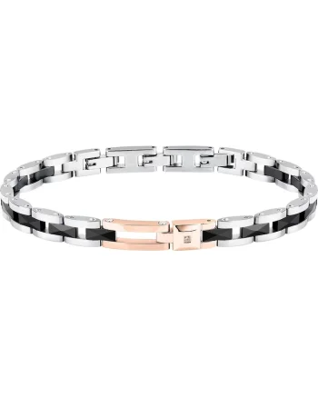Bratara  SAFR47, Argintiu, Negru, Rose gold