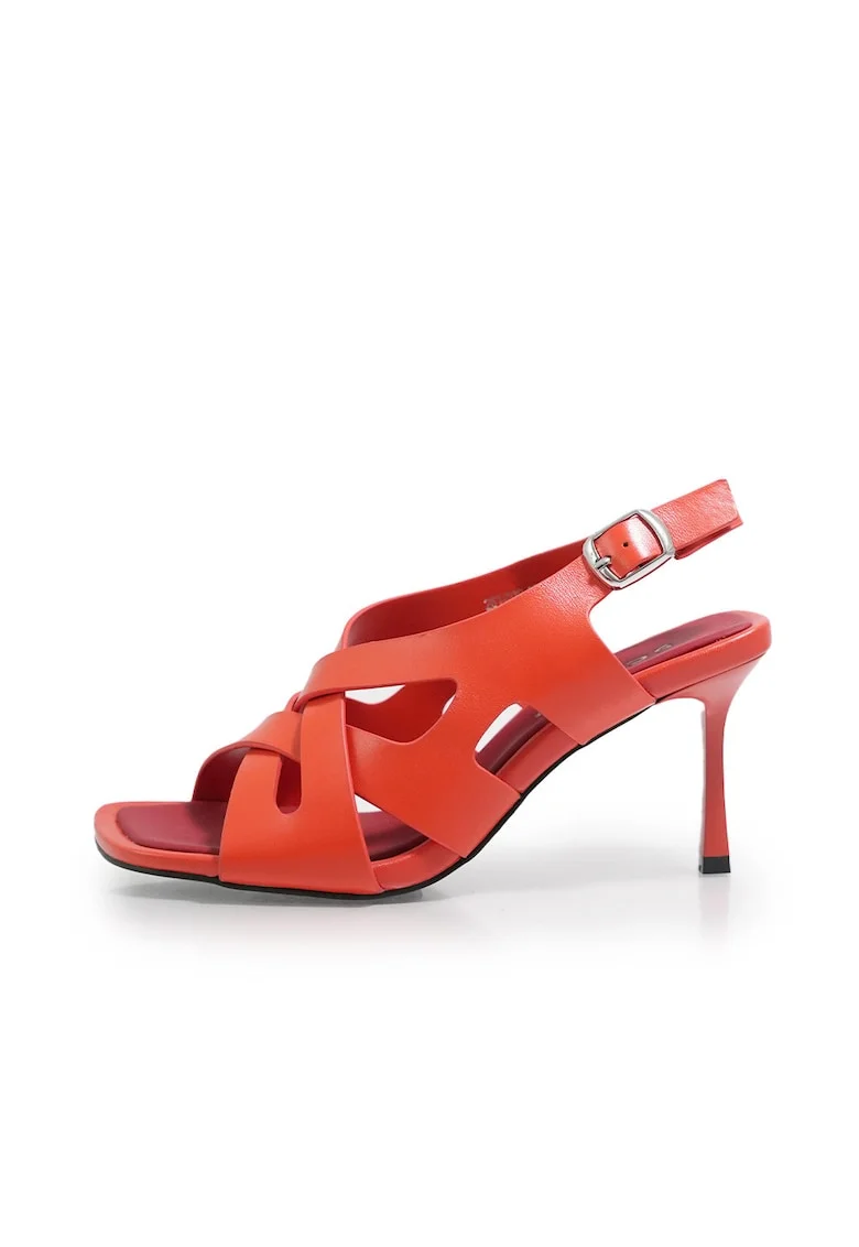 Sandale Elegante  2614010 din piele naturala, Portocaliu