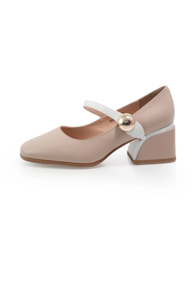 Pantofi  2601477 din piele naturala, Roz