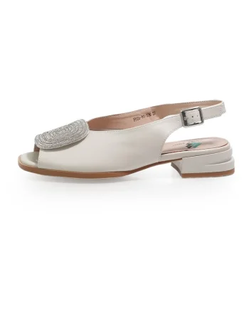 Sandale dama  2601506 din piele naturala, Bej