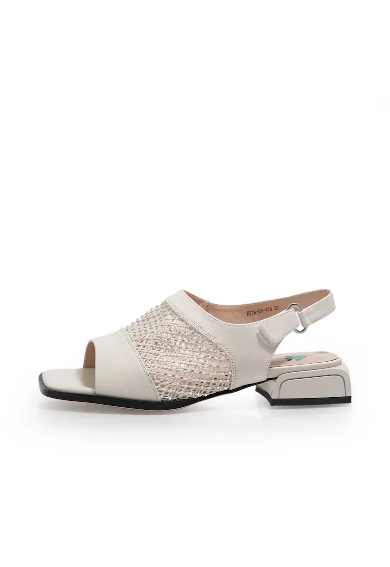 Sandale dama  2601419 din piele naturala, Bej