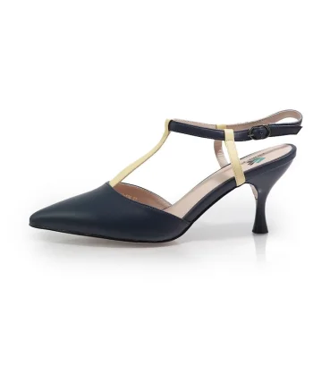 Pantofi Decupati  2603134 din piele naturala, Albastru