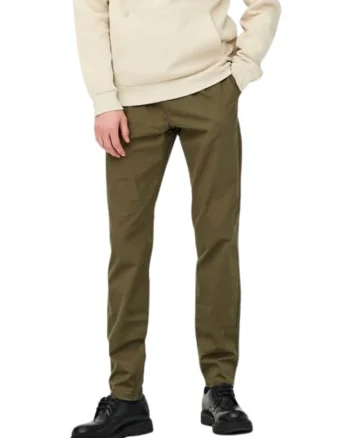 Pantaloni Chino stretch, cu talie medie,