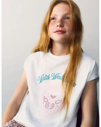 Tricou regular-fit cu decolteu la baza gatului, Alb/Roz pal/Albastru deschis